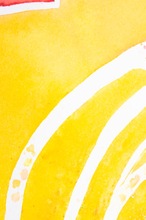 Very Vibrant Bright Watercolour Paint Explosion Background on Canvas Paper Multicolouredの写真素材