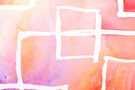 Very Vibrant Bright Watercolour Paint Explosion Background on Canvas Paper Multicolouredの写真素材