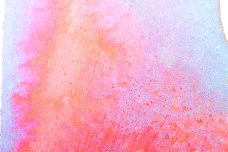 Very Vibrant Bright Watercolour Paint Explosion Background on Canvas Paper Multicolouredの写真素材