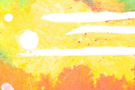 Vibrant Bright Watercolour Paint Splash Background Rainbow Powderの写真素材