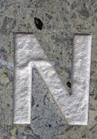 Written Wording in Distressed State Typography Found Ransom Letter Nの写真素材