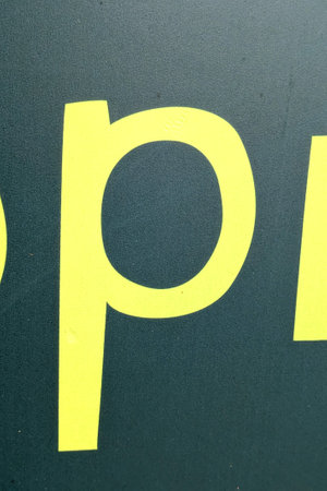 Written Wording in Distressed State Typography Found Ransom Letter P