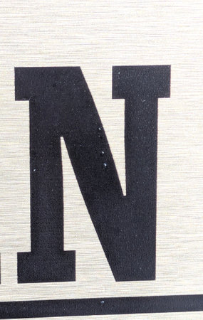 Written Wording in Distressed State Typography Found Ransom Letter Nの写真素材