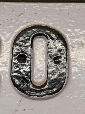 Written Wording in Distressed State Typography Found Ransom Letter Number 0 O