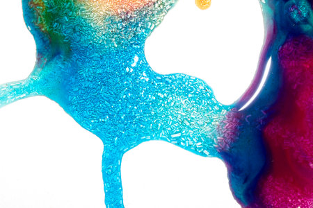 Sweet Sugary Liquid Vibrant Crystal Shard Close Up Granulated Molecule Confectionery Candy