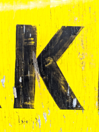 Written Wording in Distressed State Typography Found Ransom Letter Kの写真素材
