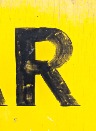 Written Wording in Distressed State Typography Found Ransom Letter Rの写真素材