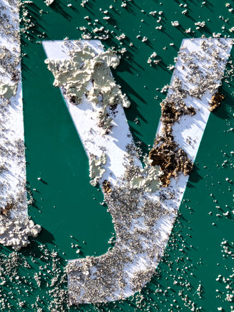 Written Wording in Distressed State Typography Found Ransom Letter Yの写真素材