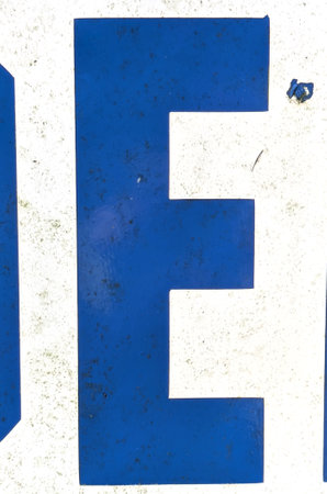 Written Wording in Distressed State Typography Found Ransom Letter Eの写真素材