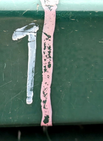Written Wording in Distressed State Typography Found