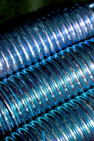 Abstract Industrial Tight Wound Coiled Spring Swirl Metal Close upの写真素材