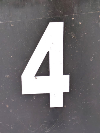 Written Wording in Distressed State Typography Found Number 4