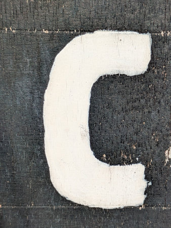 Written Wording in Distressed State Typography Foundの写真素材