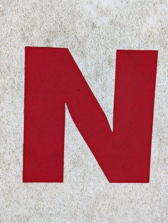 Written Wording in Distressed State Typography Found Ransom Letter Nの写真素材