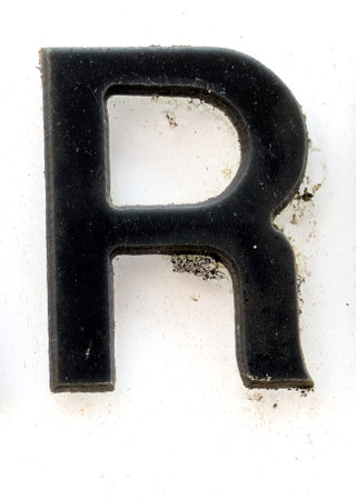 Written Wording in Distressed State Typography Found Ransom Letter Rの写真素材