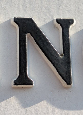 Written Wording in Distressed State Typography Found Ransom Letter Nの写真素材