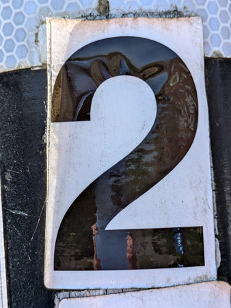 Written Wording in Distressed State Typography Foundの写真素材