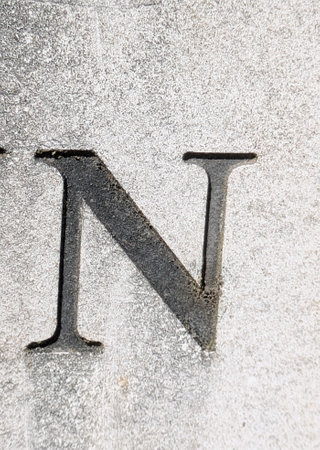 Written Wording in Distressed State Typography Found Ransom Letter Nの写真素材