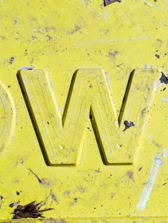 Written Wording in Distressed State Typography Found Ransom Letter Wの写真素材