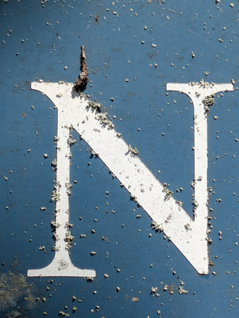 Written Wording in Distressed State Typography Found Ransom Letter Nの写真素材