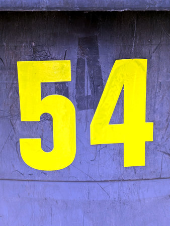 Written Wording in Distressed State Typography Found Number 54