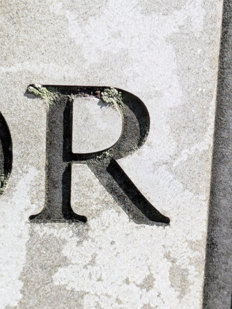 Written Wording in Distressed State Typography Found Ransom Letter Rの写真素材