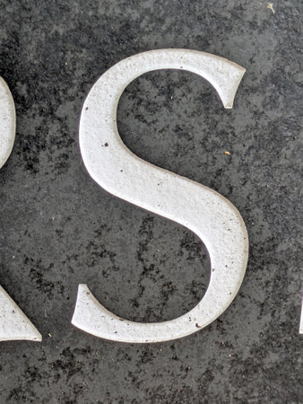 Written Wording in Distressed State Typography Found Ransom Font Letter Sの写真素材