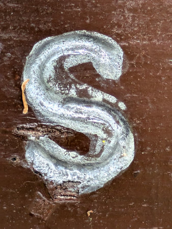 Written Wording in Distressed State Typography Found Ransom Font Letter Sの写真素材