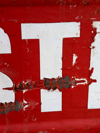 Written Wording in Distressed State Typography Letter Tの写真素材