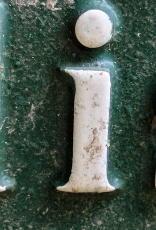 Written Wording in Distressed State Typography Found Ransom Letter Iの写真素材