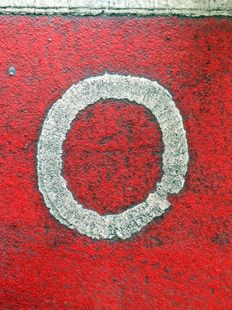 Written Wording in Distressed State Typography Foundの写真素材