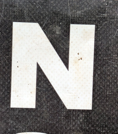 Written Wording in Distressed State Typography Found Ransom Letter Nの写真素材