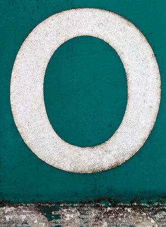 Written Wording in Distressed State Typography Found Ransom Letter O