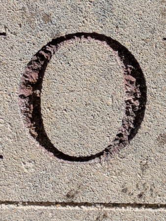 Written Wording in Distressed State Typography Found Ransom Letter Oの写真素材