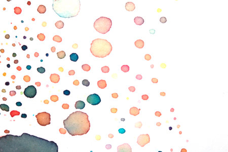 Acrylic Watercolor Paint Splatters and spots for Background