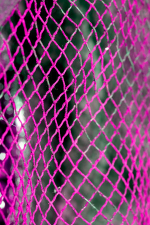 Abstract close up of rusty mesh wire for backgroundの写真素材