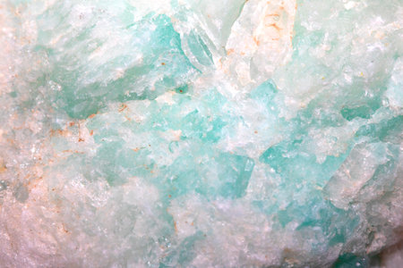 Close up of spiritual holistic crystal grain and rock for background