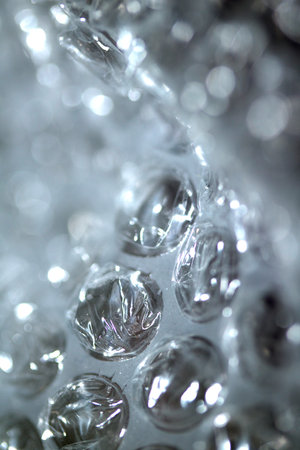 Abstract Bubble Wrap Plastic Circles Shiny Coloured Background