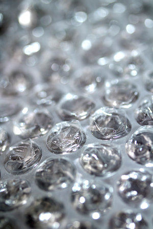 Abstract Bubble Wrap Plastic Circles Shiny Coloured Background