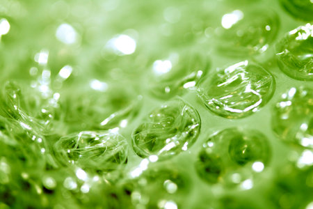 Abstract Bubble Wrap Plastic Circles Shiny Coloured Backgroundの写真素材
