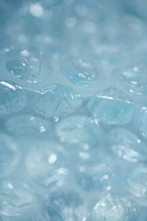 Abstract Bubble Wrap Plastic Circles Shiny Coloured Background