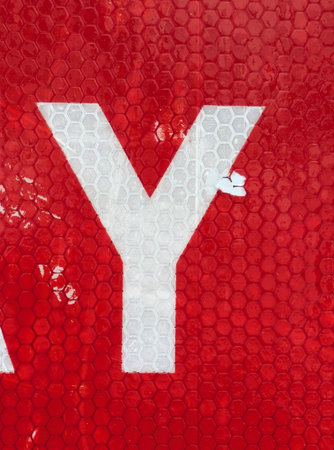 Written Wording in Distressed State Typography Found Ransom Letter Yの写真素材