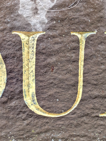 Written Wording in Distressed State Typography Found Ransom Letter Uの写真素材