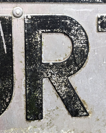 Written Wording in Distressed State Typography Found Ransom Letter Rの写真素材