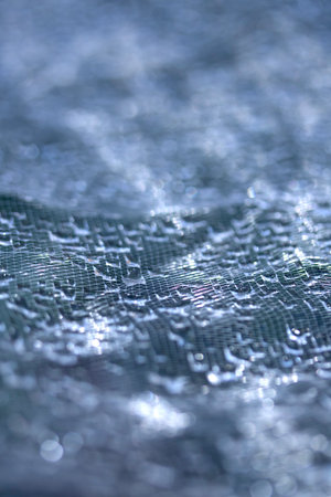 Abstract water liquid droplets on lace lines boketh soft beautiful background
