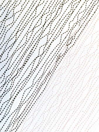 Wobbly wiggly thin lines on a white backgroundの写真素材