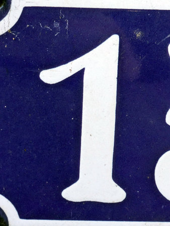 Written Wording Font Distressed State Typography Found Number 1