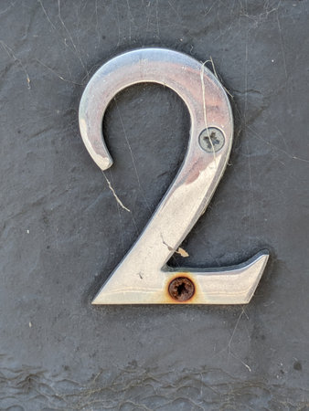 Distressed State Typography Number 2