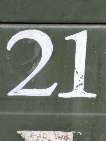 Written Wording in Distressed State Typography Found