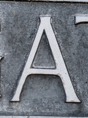 Written Wording in Distressed State Typography Found Ransom Letterの写真素材